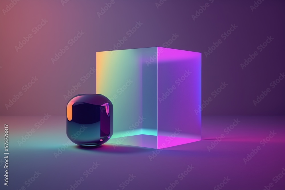 Beautiful Abstract 3d render holographic background. Gradient design element for banners, backgrounds, wallpapers, and covers Generative AI Beautiful Abstract 3d render holographic background. Gradient design element for banners, backgrounds, wallpapers, and covers Generative AI