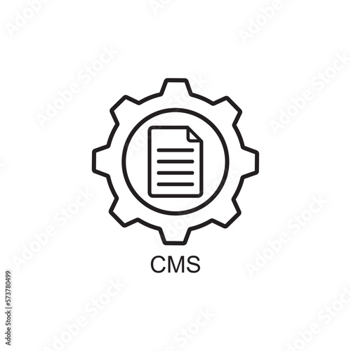 cms icon , business icon vector