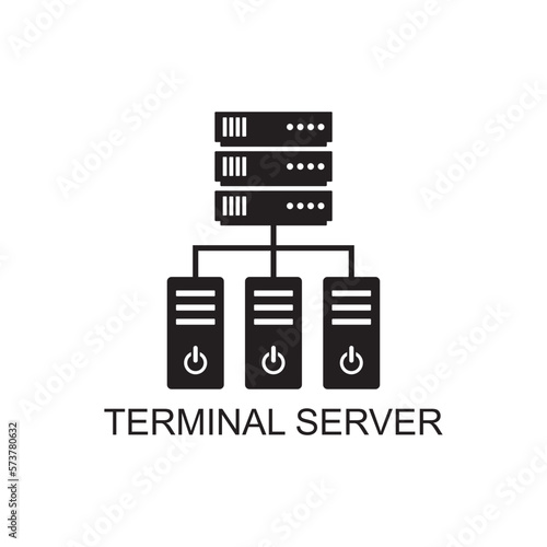 terminal server icon , tech icon