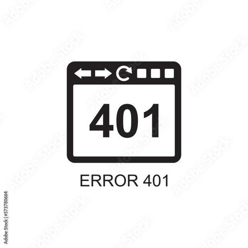error 401 icon , website icon