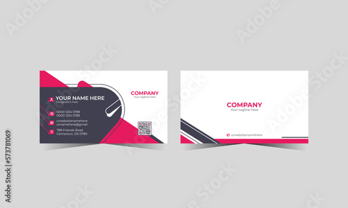 Modern business card design template. Visiting card.