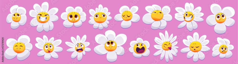 Background Pattern 73 - Flower Smiley Face