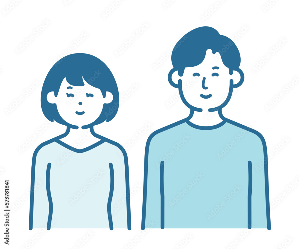Men and women with a smile Men and women with a smile