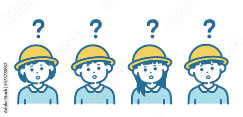 Wallpaper Mural Four infants with question marks Torontodigital.ca