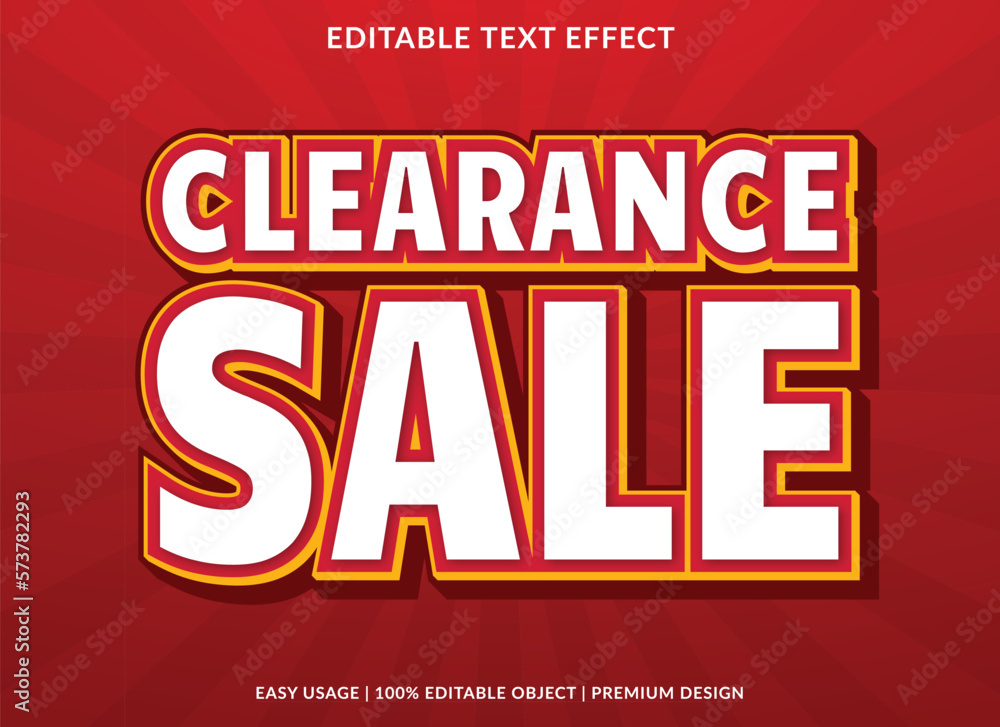 clearance sale editable text effect template use for business logo brand clearance sale editable text effect template use for business logo brand