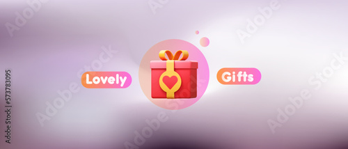 Lovely gifts 3d design 