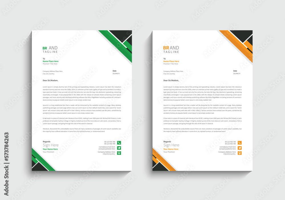 Corporate letterhead