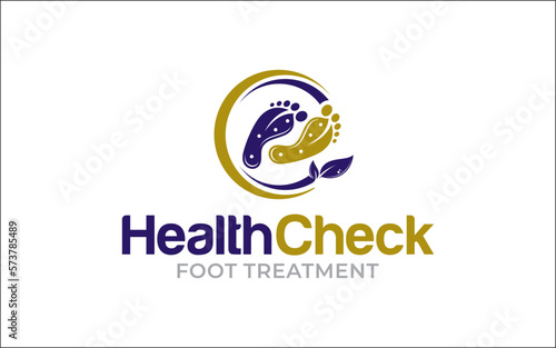 Illustration graphic vector of footcare medical treatment company or clinic logo design template