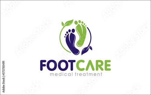 Illustration graphic vector of footcare medical treatment company or clinic logo design template