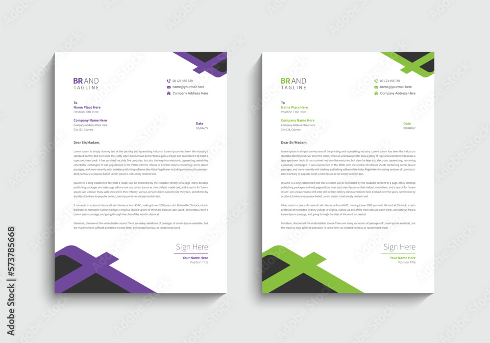 Company letterhead Company letterhead