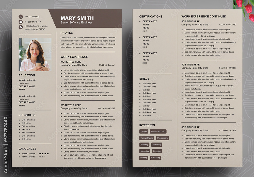 Tech Company Resume Design Layout - 1000 F 573787440 B0JMtQCP4wtfcer0pG2XL08ILS79nipy 