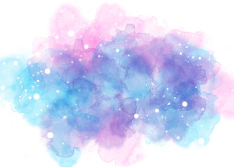 watercolor abstract with transparent background
