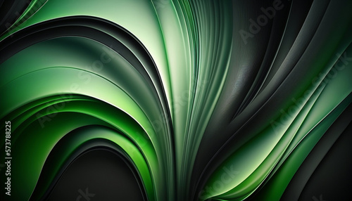 Green and Black gradients abstract wallpaper Generative AI