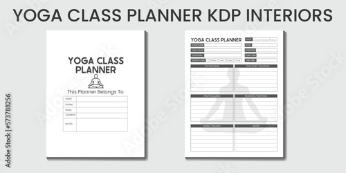 
Yoga Class Planner KDP Interior designs