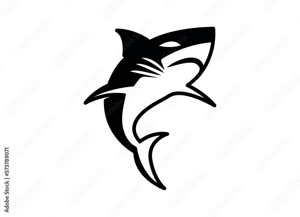 fish shark esport gaming mascot logo template fish shark esport gaming mascot logo template