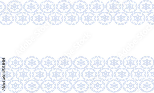 blur light blue mandala repeat pattern, replete image, design for fabric printing on isolated white background