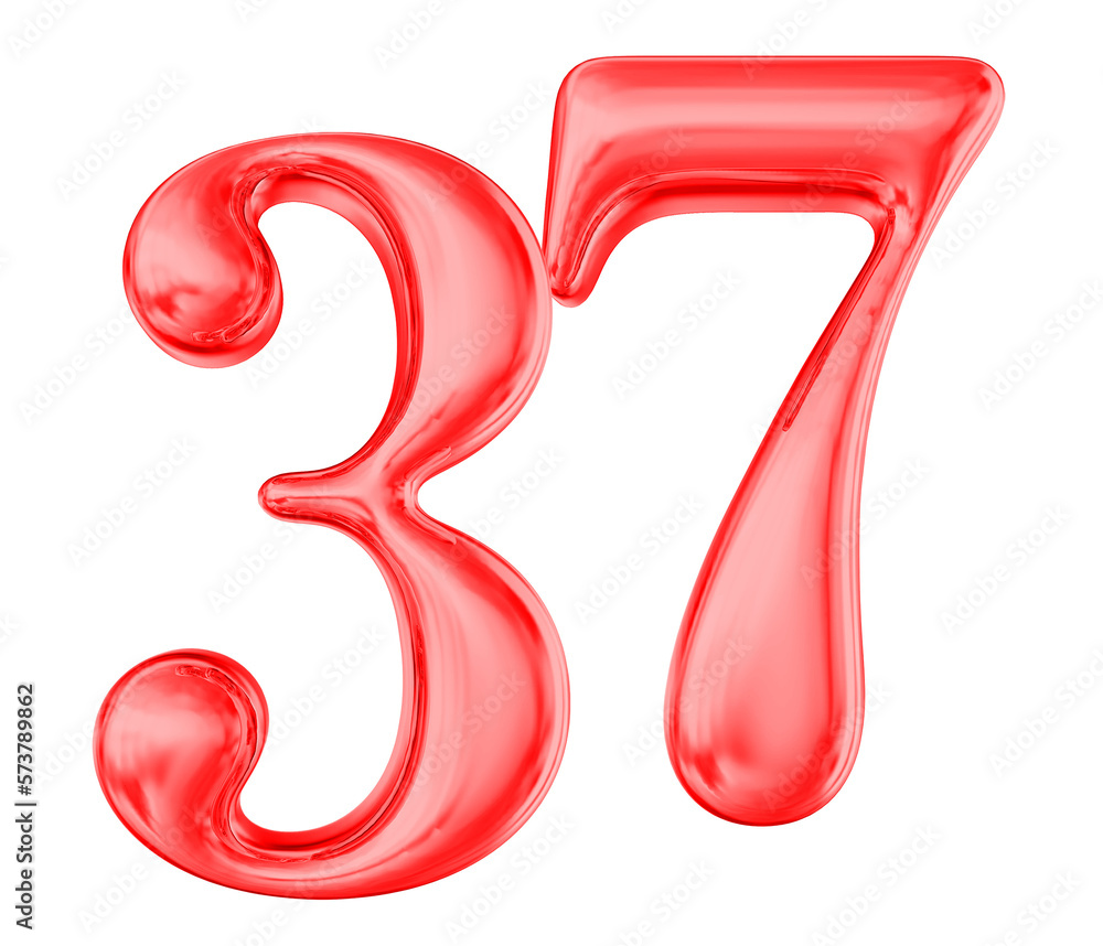 37 Red Number 