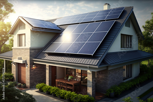 Solar house roof generative art  © Karl