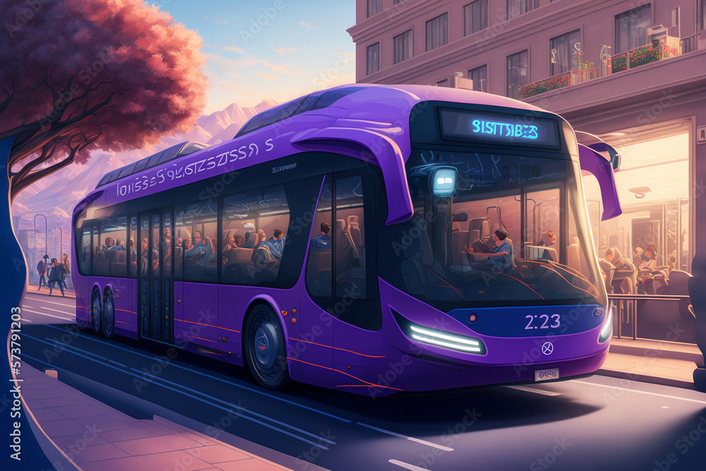 Futuristic bus cars