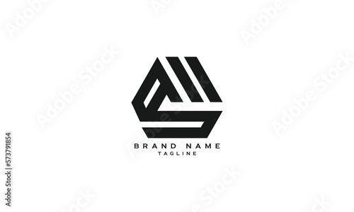 MASB, WASB, WASD, MASD, MAS, WAS, Abstract initial monogram letter alphabet logo design