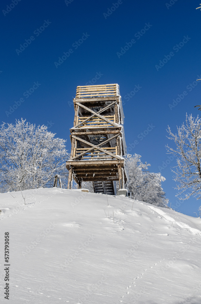 Wieża widokowa w Bieszczadach 