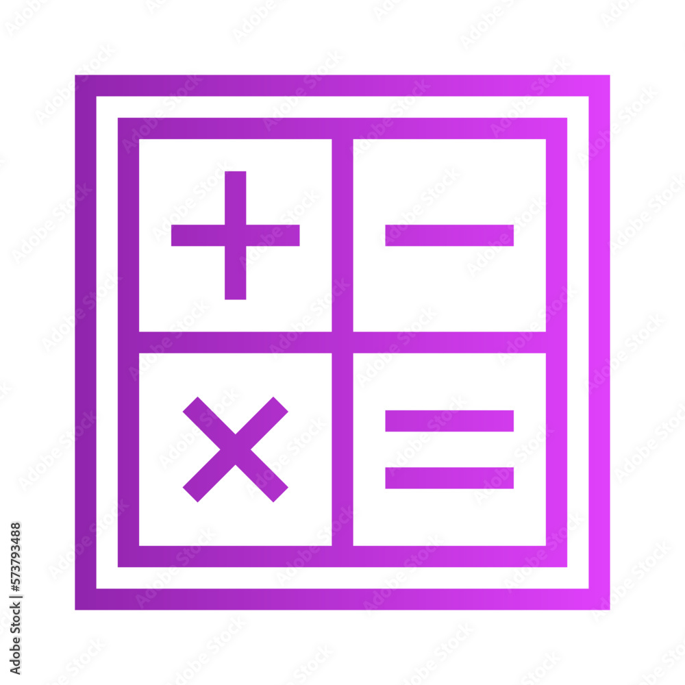Fototapeta premium calculator gradient icon