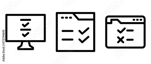 online test icon or logo isolated sign symbol vector illustration - high quality black style vector icons
