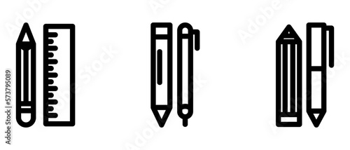 stationary icon or logo isolated sign symbol vector illustration - high quality black style vector icons 