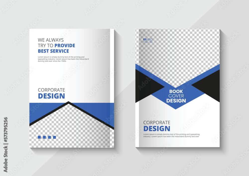 Fototapeta premium Corporate business book cover design template