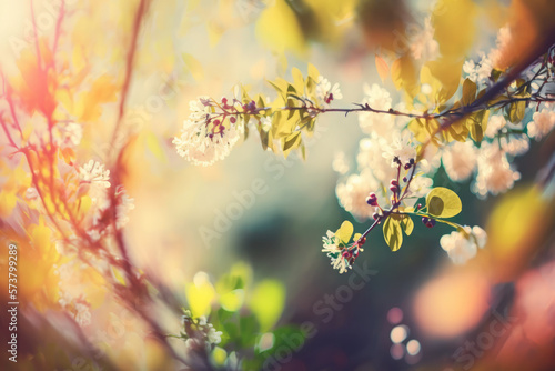 Spring nature with blurred background