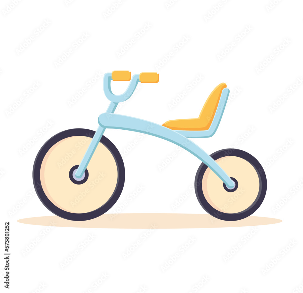 Kid trike. tricycle isolated vector illustration Kid trike. tricycle isolated vector illustration