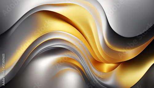  gold and grey , abstract wallpaper, gradients , Generative AI