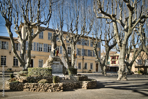 Aups town (Gorges du Verdon) in the Provence-Alpes-Côte d'Azur region, France photo