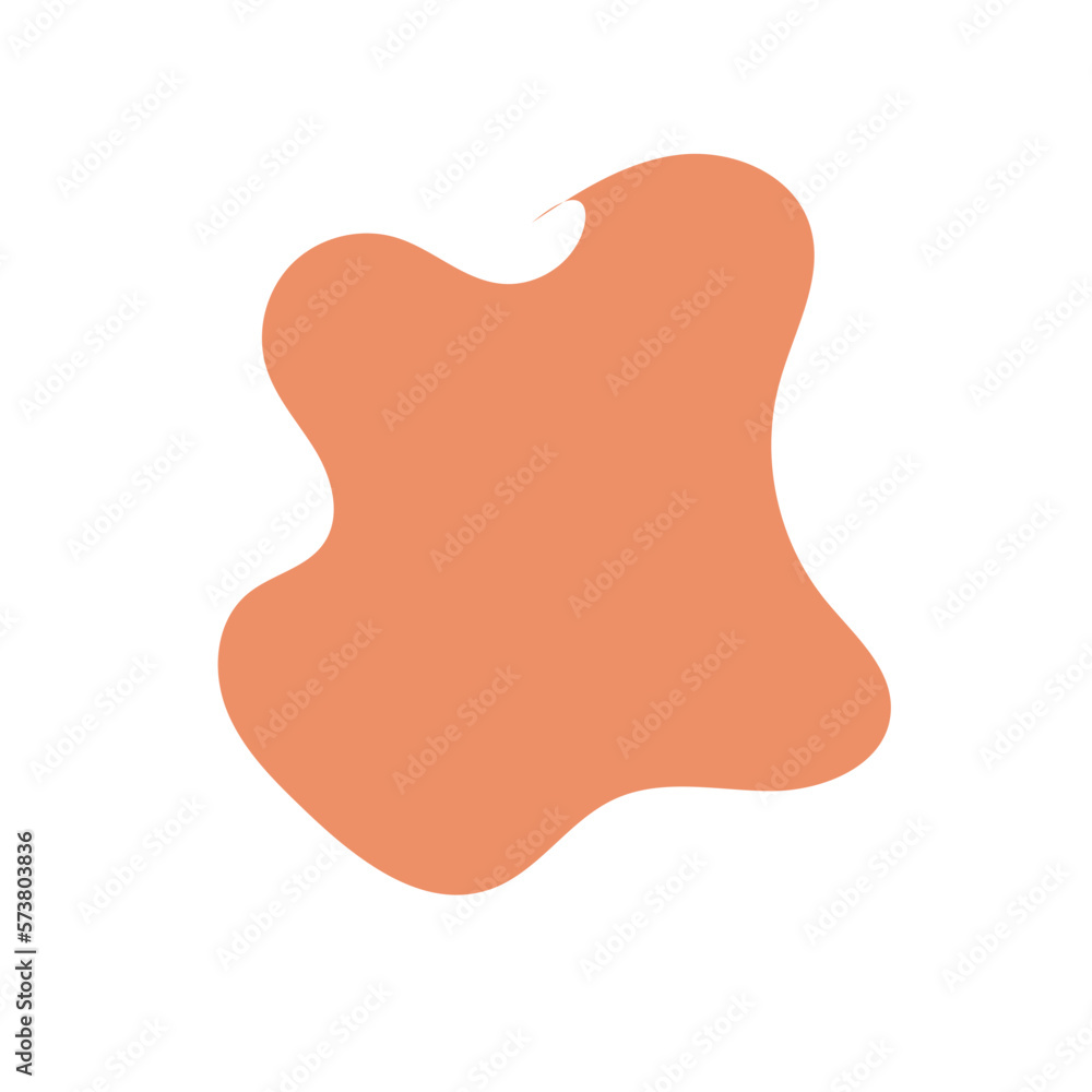 Boho Brown Orange Abstract Blob Shapes Boho Brown Orange Abstract Blob Shapes