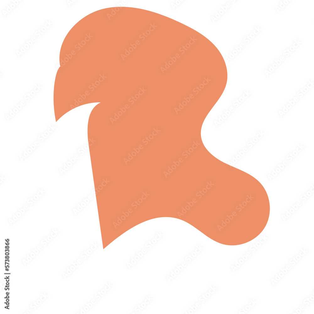 Boho Brown Orange Abstract Blob Shapes Boho Brown Orange Abstract Blob Shapes