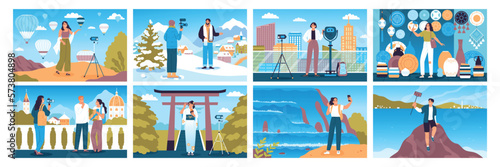 Travel Blogger Compositions Set
