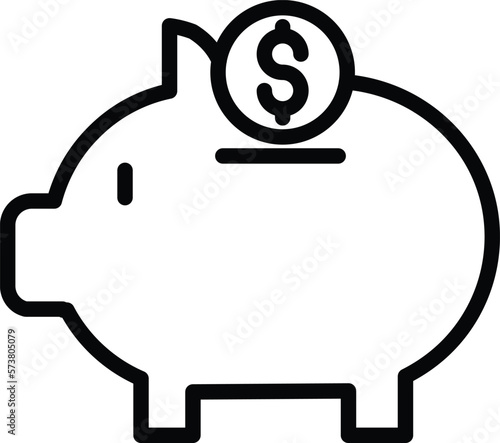 SAVING MONEY Vector Icon
