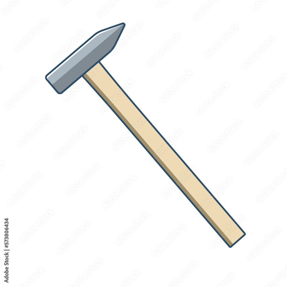 Hammer. Illustration on transparent background Hammer. Illustration on transparent background
