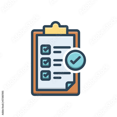 Color illustration icon for totally