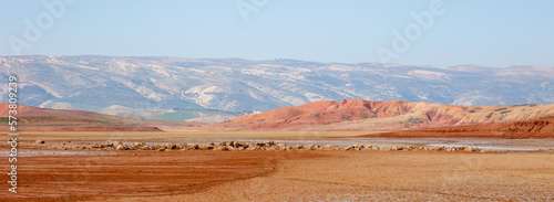 Beautiful mountain landscape in Morocco, Meknes province