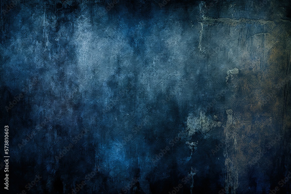Obraz premium A black grungy textured background, a blue textured background, a dark painted vintage metal or graffiti design, an abstract painted notion of a stormy night, and a black textured background for an in