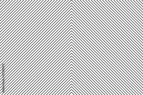 Leinwand Poster Black chevron arrow lines pattern on white background vector