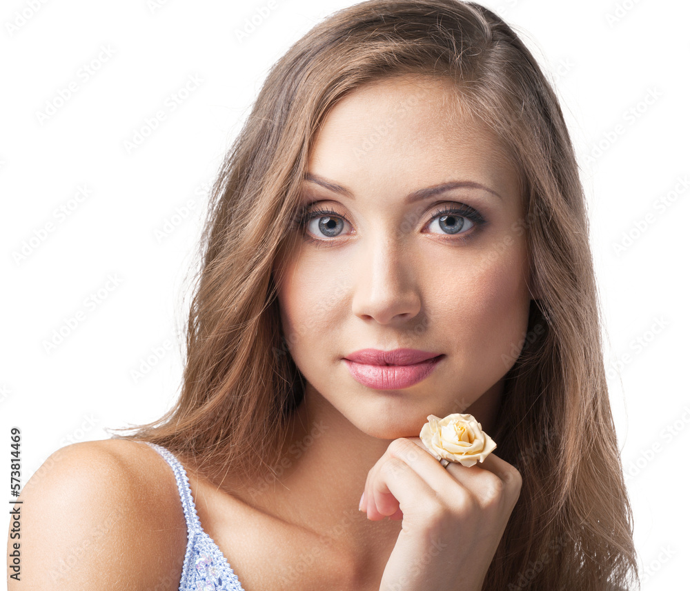 Closeup of a Beautiful Woman