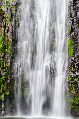 View of Materuni waterfall at foot of mountain Kilimanjaro not far from the city Moshi, Tanzania