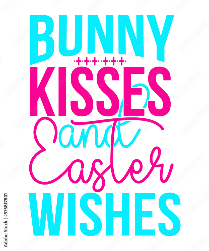 Bunny Kisses And Easter Wishes SVG Cut File