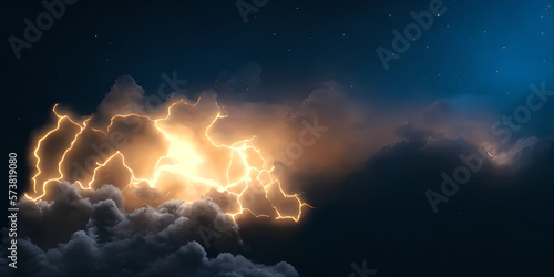 lighting in the night, stor...