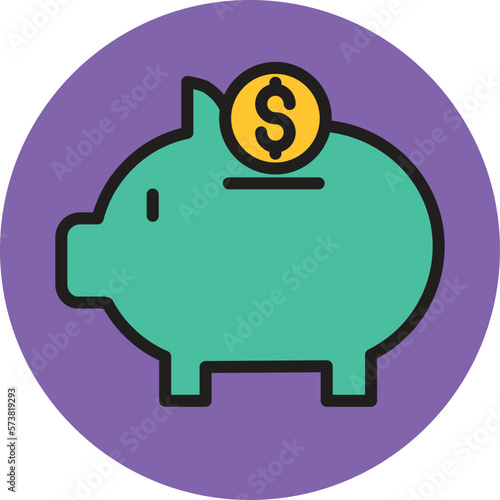 SAVING MONEY Vector Icon
