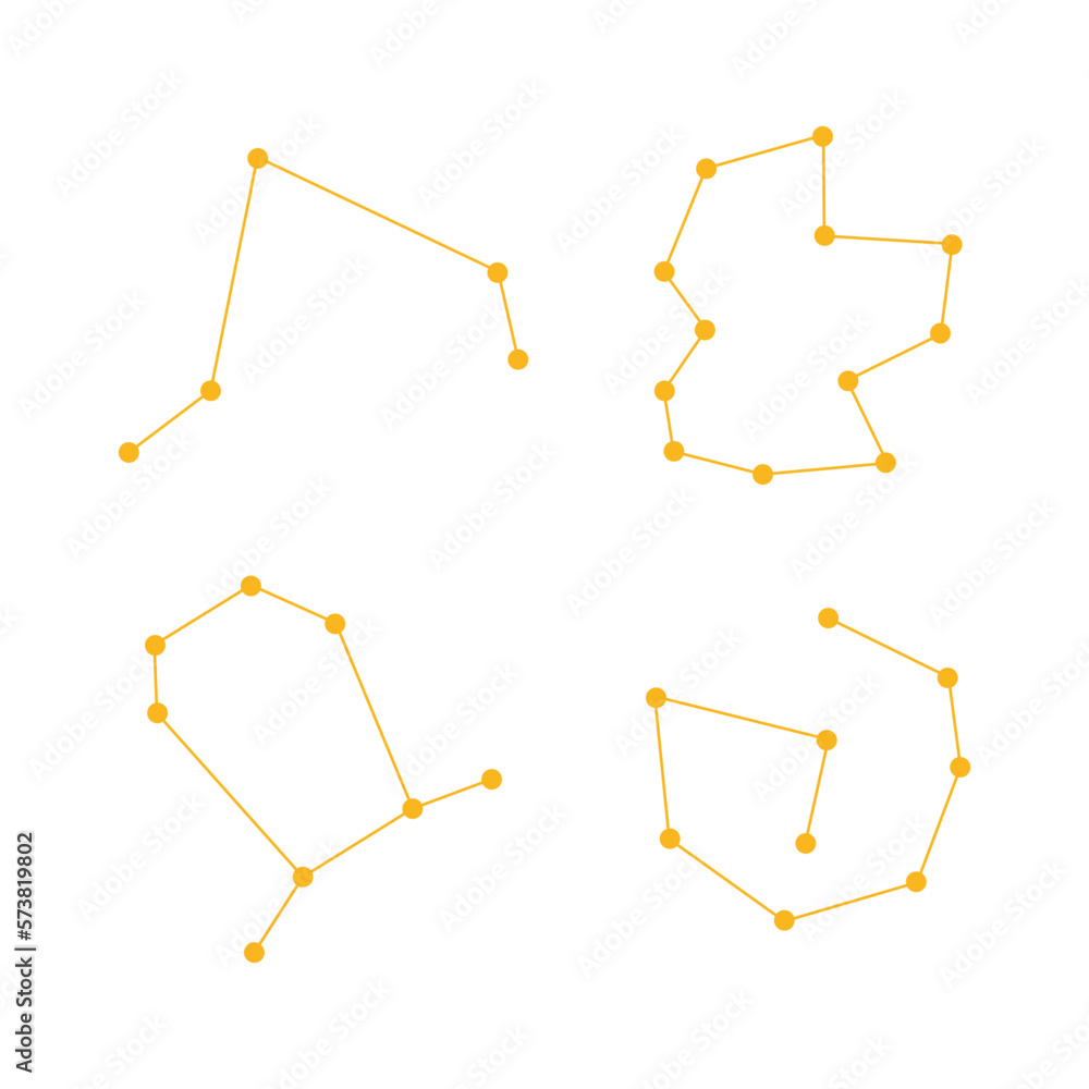 Star galactic set. Illustration design vector.
