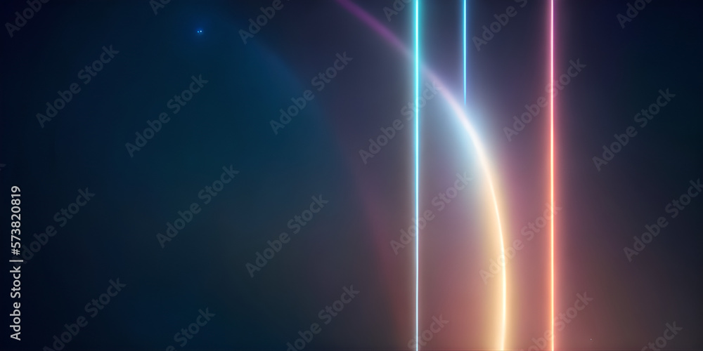 abstract background with colorful glowing lines, illustration, Generative, AI abstract background with colorful glowing lines, illustration, Generative, AI