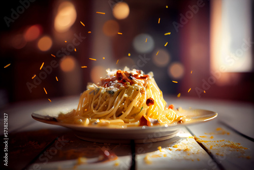 Spaghetti With Tomato Suice photo